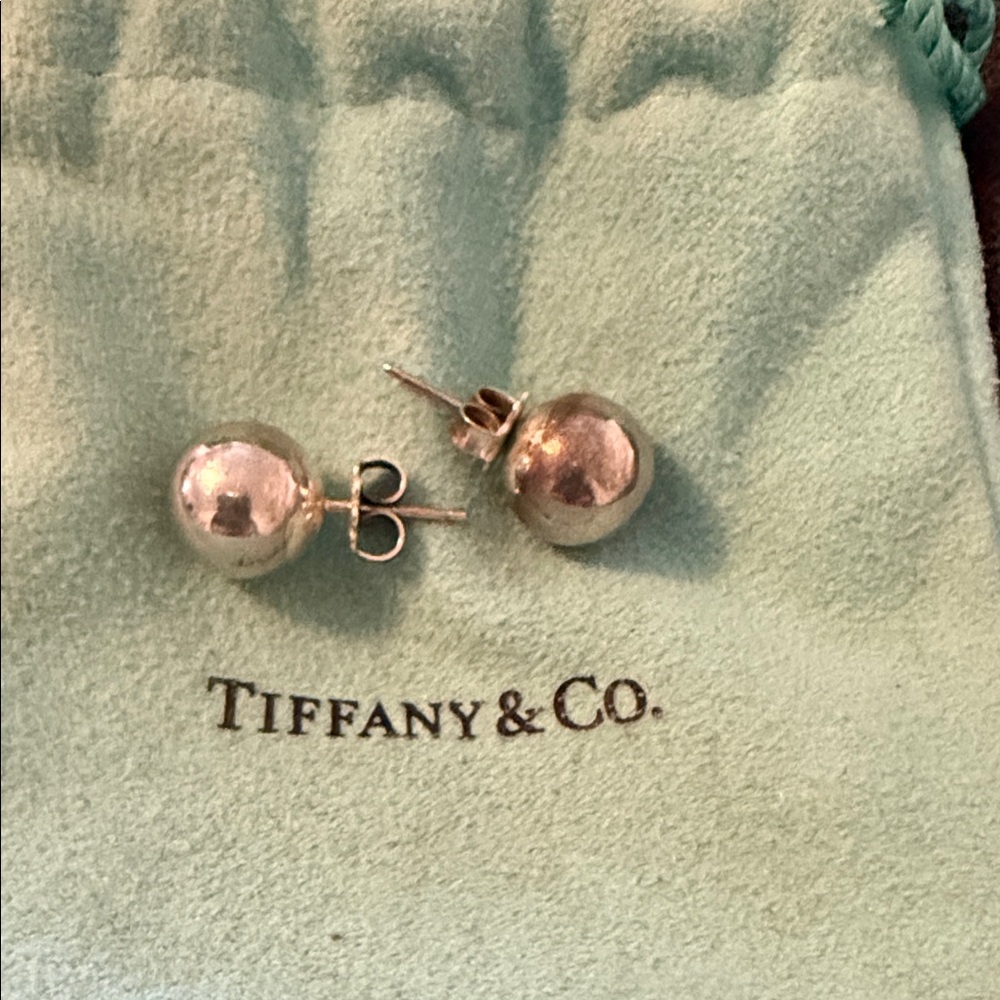 Tiffany & Co. Silver Ball Earrings
